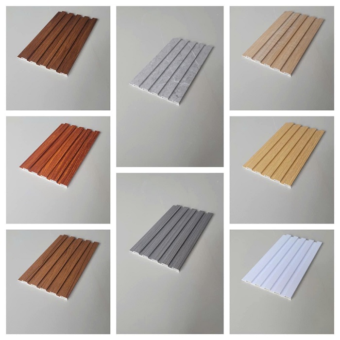 Thanh lam sóng nhựa giả gỗ có nhiều màu sắc đa dạng, phù hợp cho tạo điểm nhấn ấn tượng