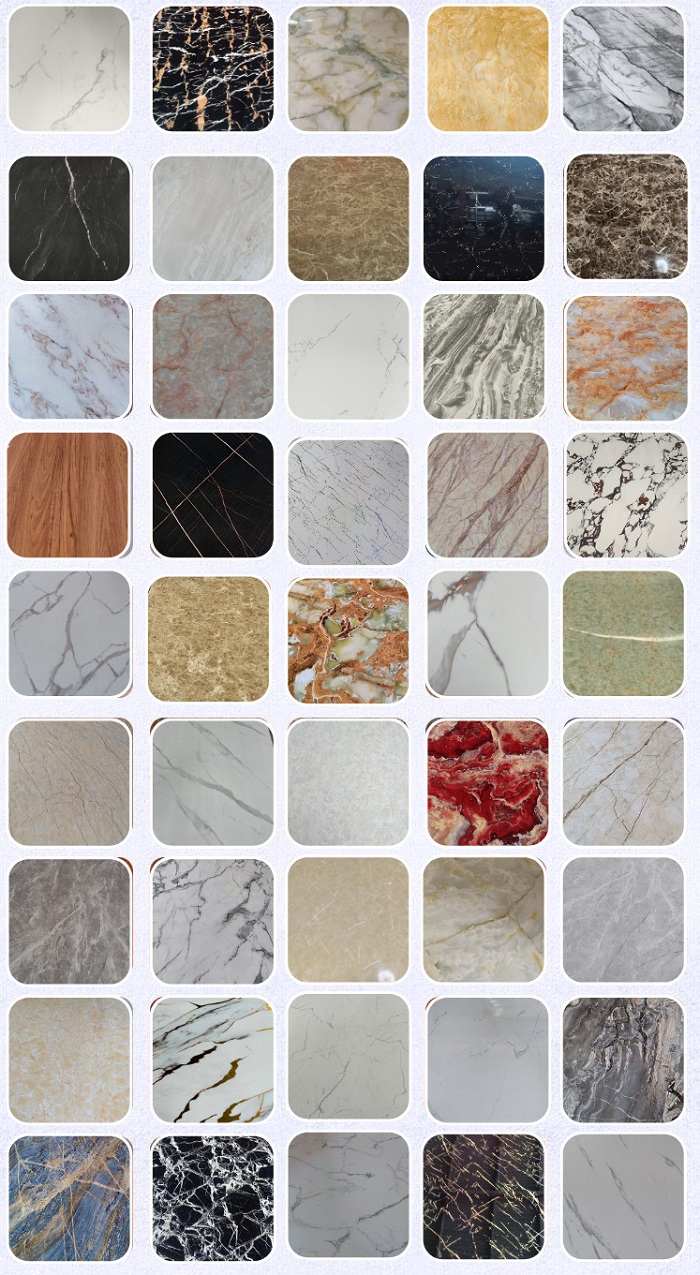 Bảng màu tấm nhựa pvc vân đá